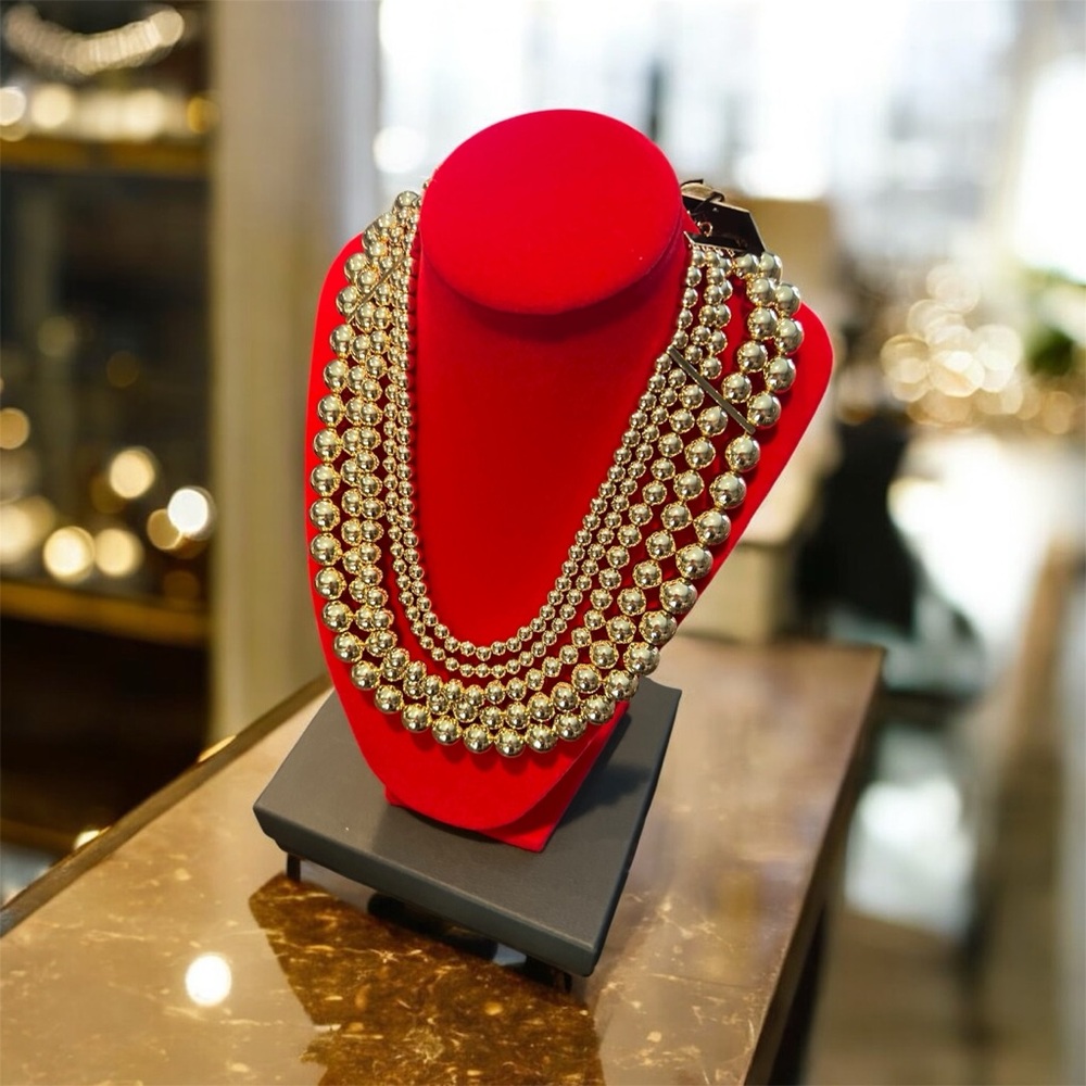 NWT House of Harlow 1960 Gold Layered Necklace